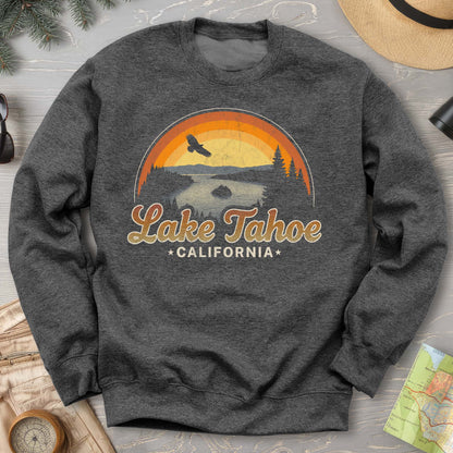 Lake Tahoe Retro Rainbow Sweatshirt