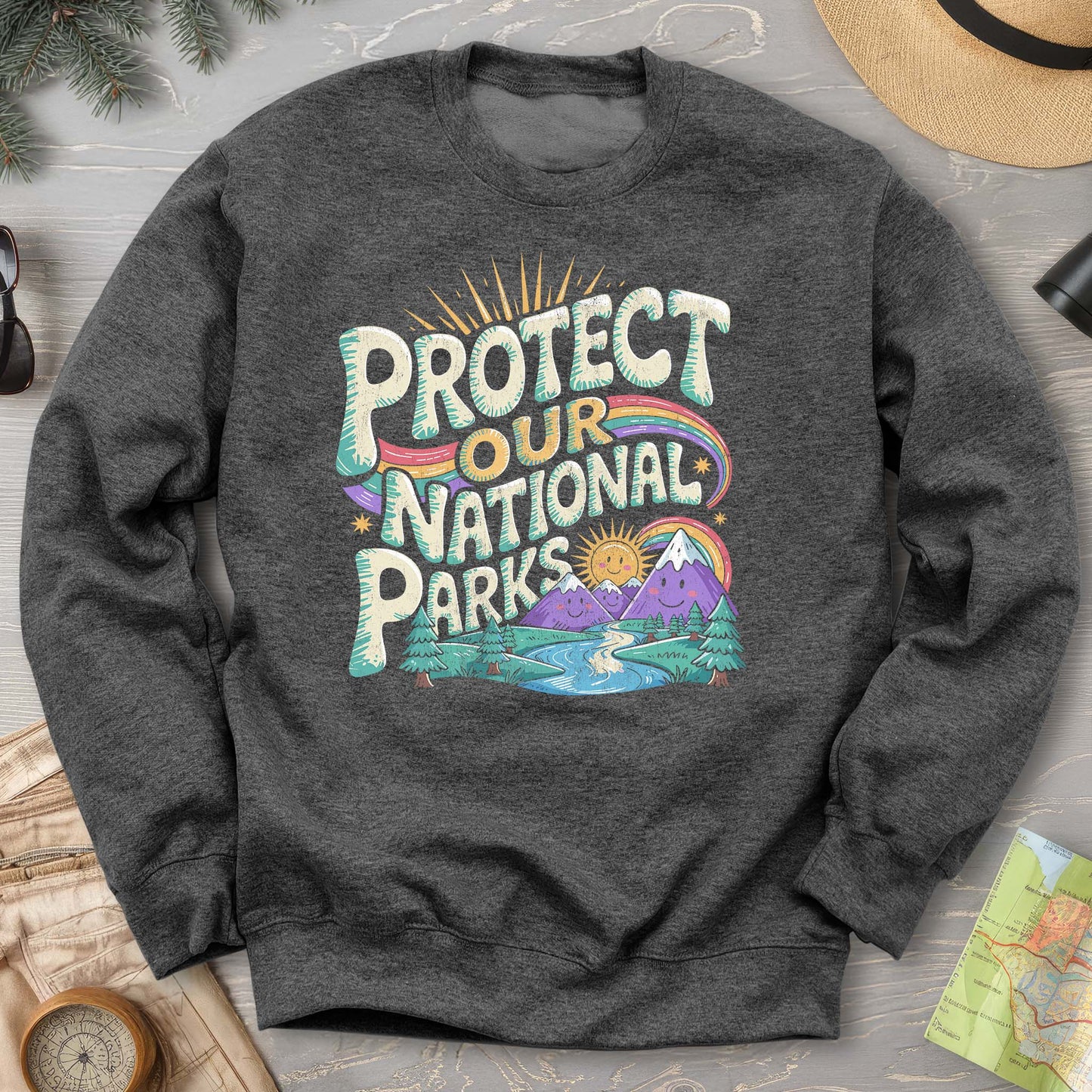 Protect Our Parks "Happy Hippie" Sweatshirt