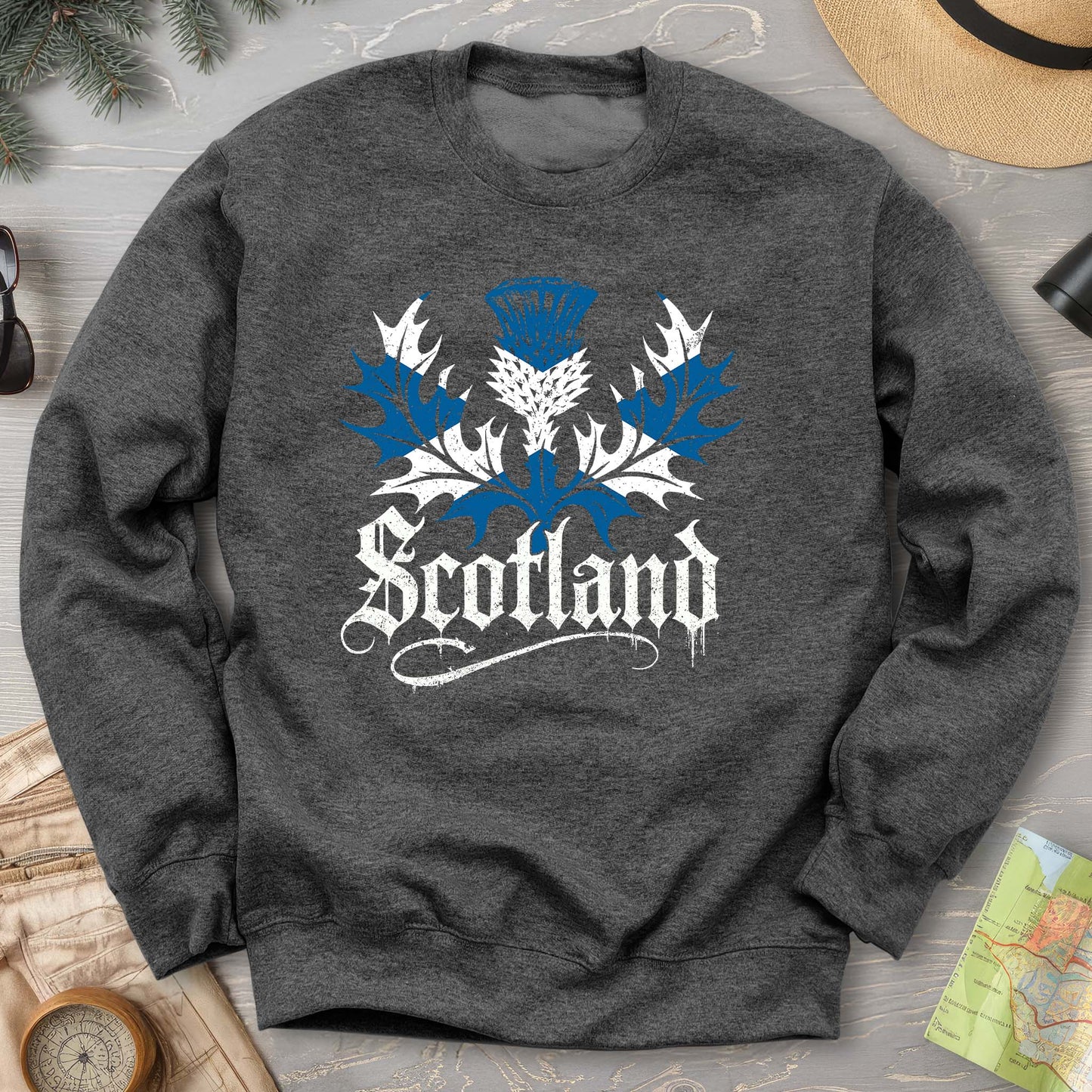 Scotland Gothic Thistle Sweatshirt