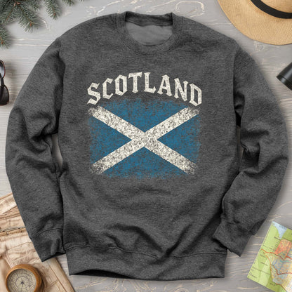 Scotland Distressed Vintage Flag Sweatshirt