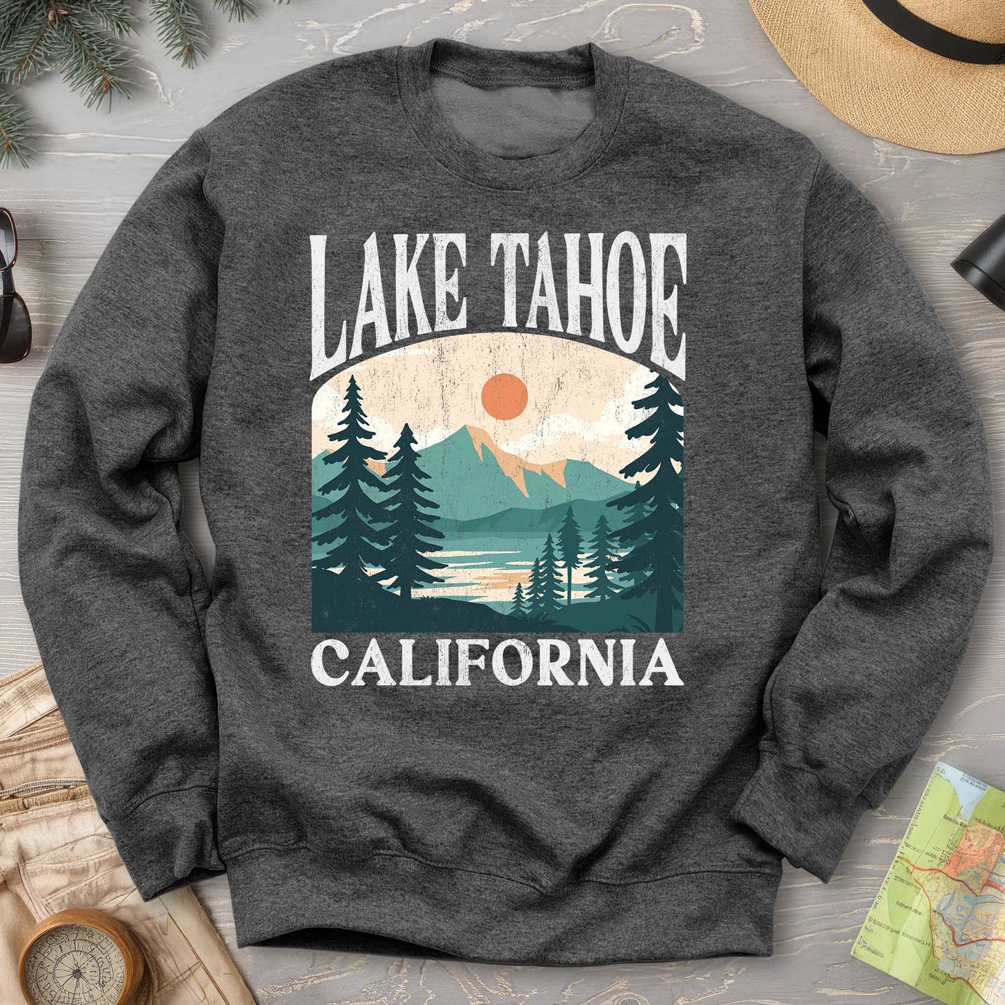 Lake Tahoe California "Big and Bold" Sweatshirt