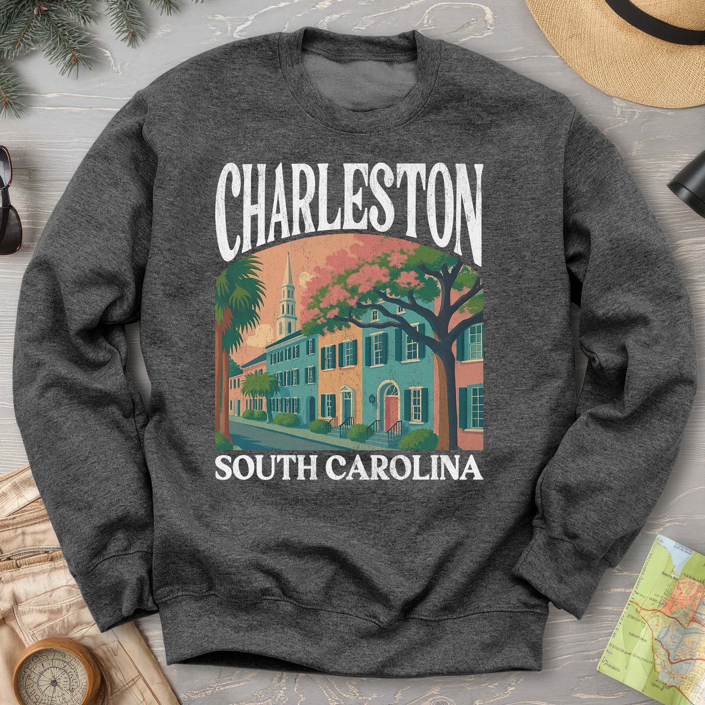 Charleston South Carolina "Big and Bold" Sweatshirt