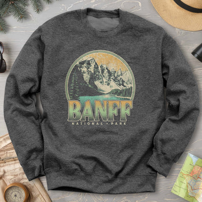 Banff National Park Groovy Screenprint Sweatshirt