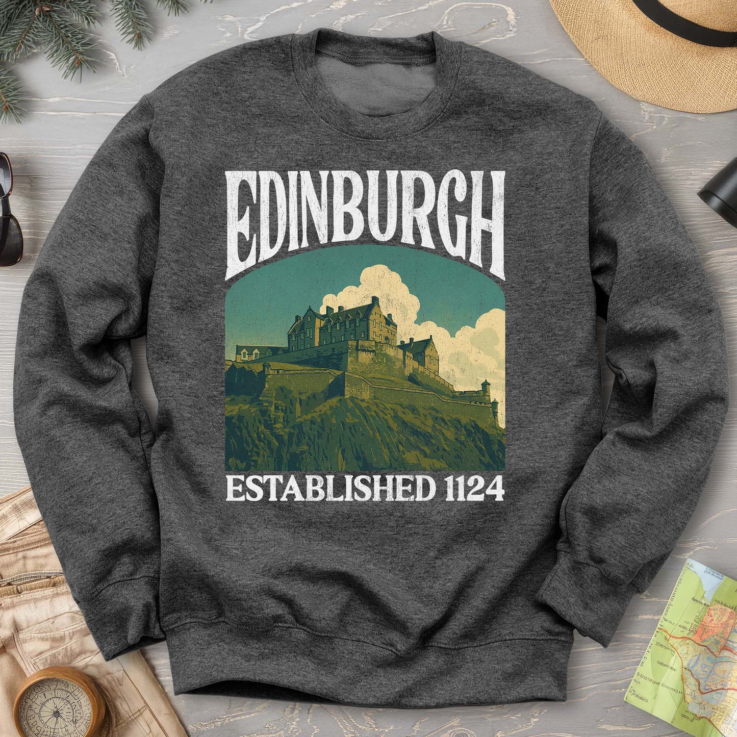 Edinburgh Scotland "Big and Bold" Sweatshirt