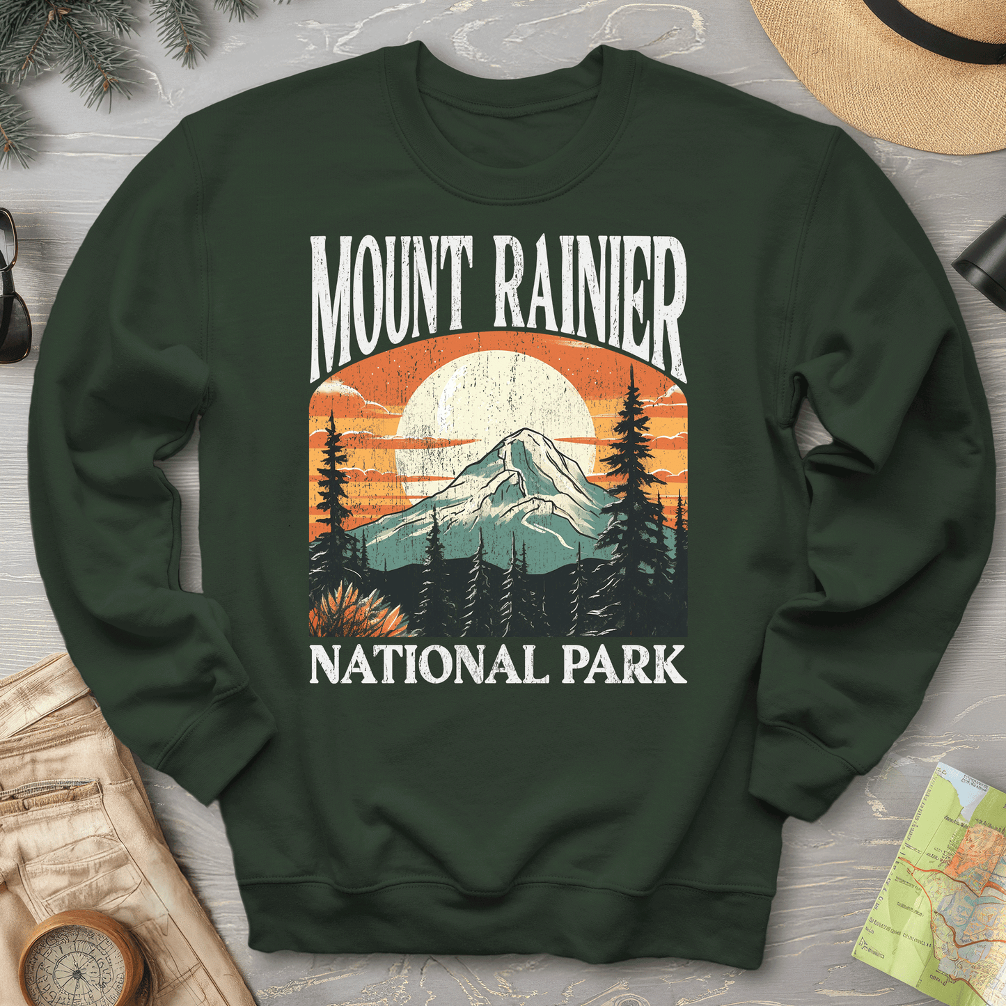 Mount Rainier National Park "Big and Bold" sweatshirt