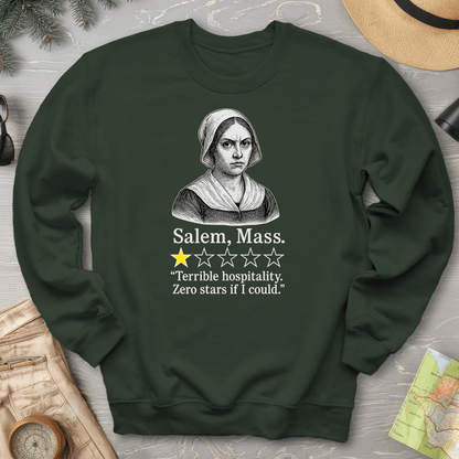 Salem Massachusetts "1 Star Review" Sweatshirt
