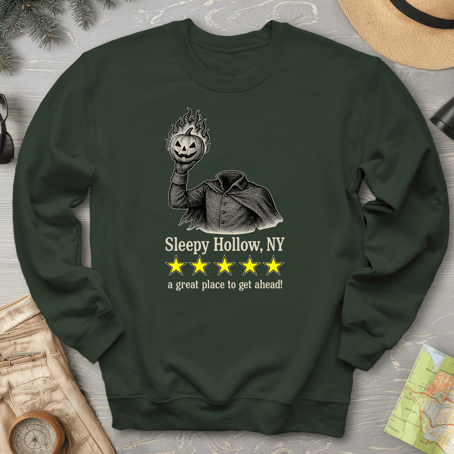 Sleepy Hollow NY "5 Star Review" Sweatshirt