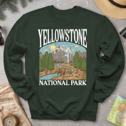 Yellowstone National Park Geyser "Big and Bold" Sweatshirt