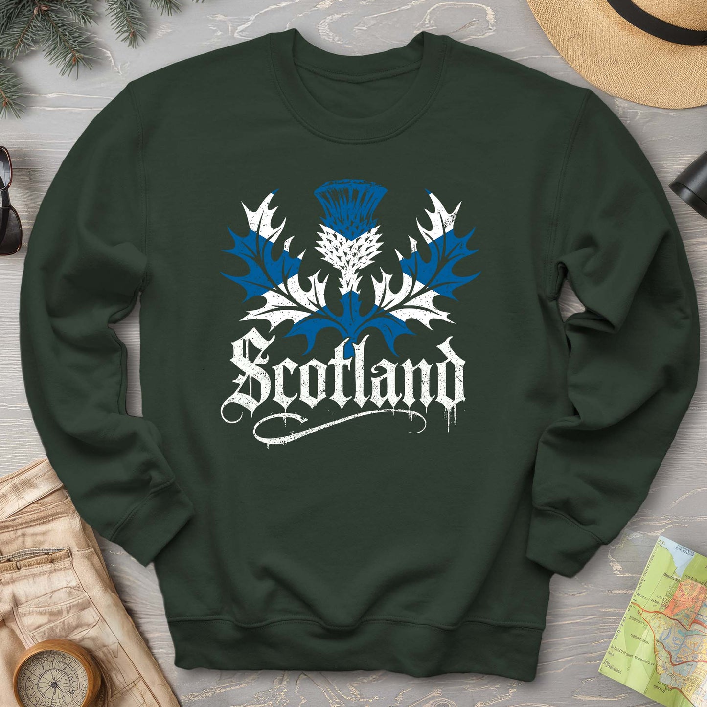 Scotland Gothic Thistle Sweatshirt