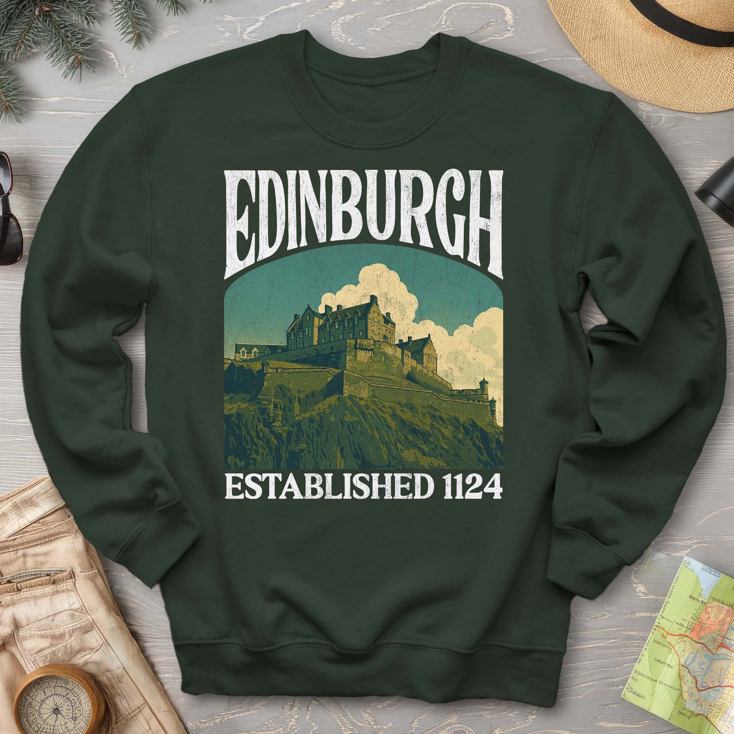 Edinburgh Scotland "Big and Bold" Sweatshirt