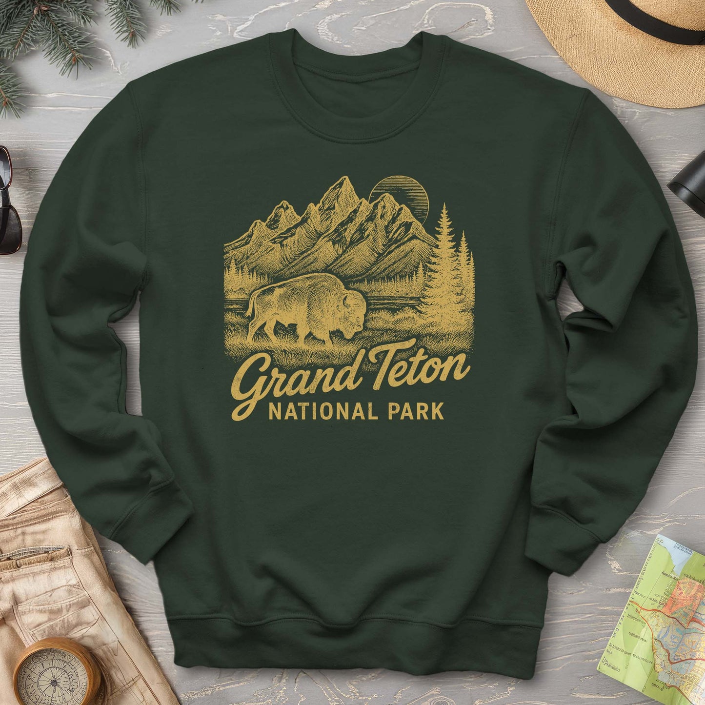 Grand Teton "Vintage Sketch" Sweatshirt