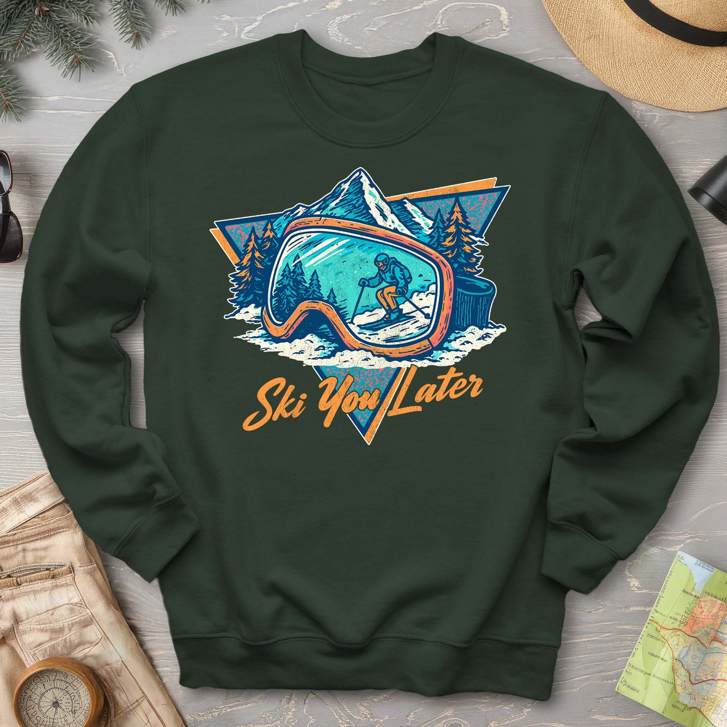 Ski You Later Retro 1980's Sweatshirt
