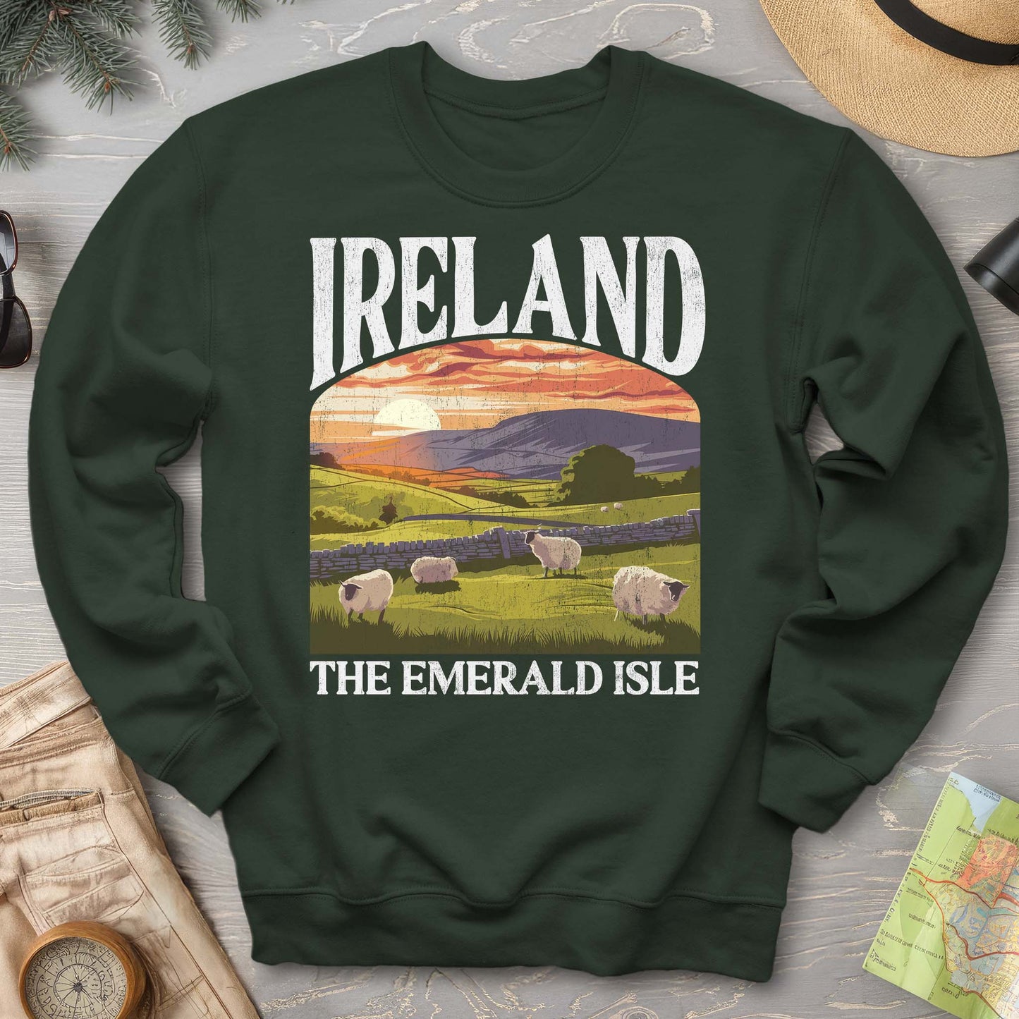 Ireland The Emerald Isle "Big and Bold" Sweatshirt