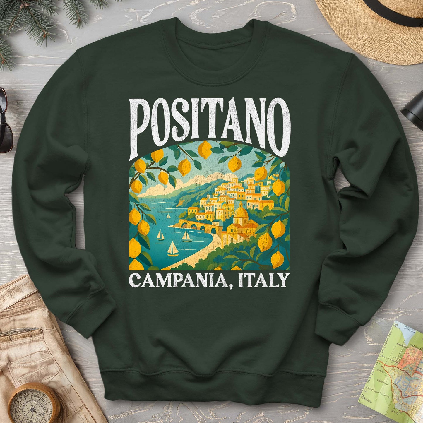 Positano Italy "Big and Bold" Sweatshirt