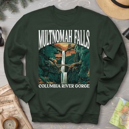 Multnomah Falls Oregon "Big and Bold" Sweatshirt