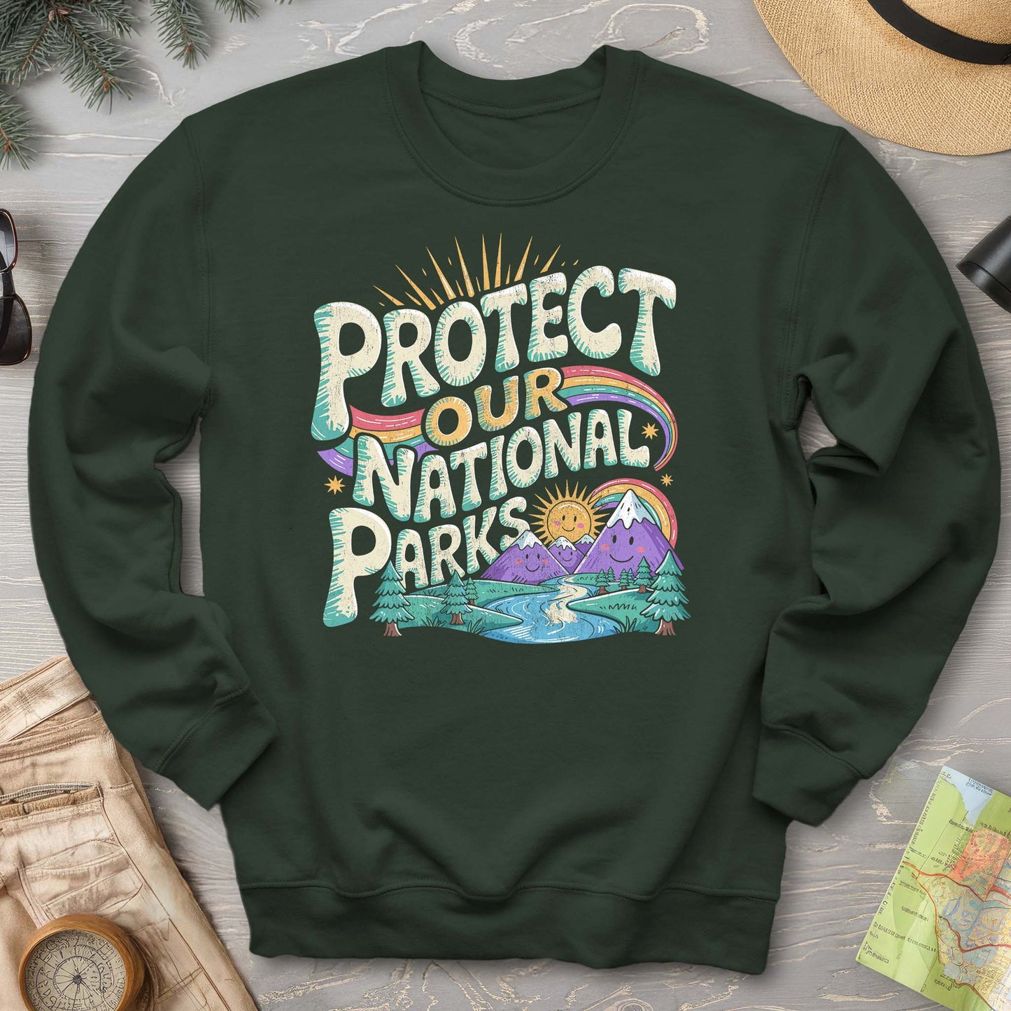 Protect Our Parks "Happy Hippie" Sweatshirt