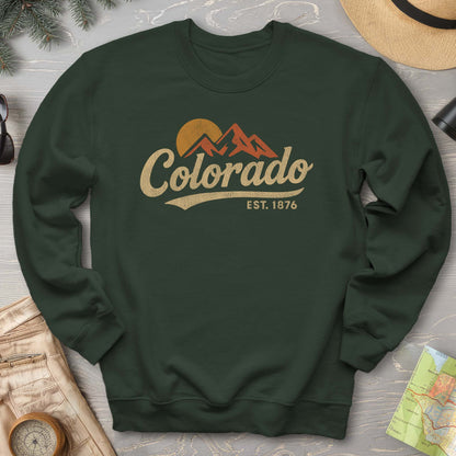 Colorado Vintage Logo Textured Sweatshirt