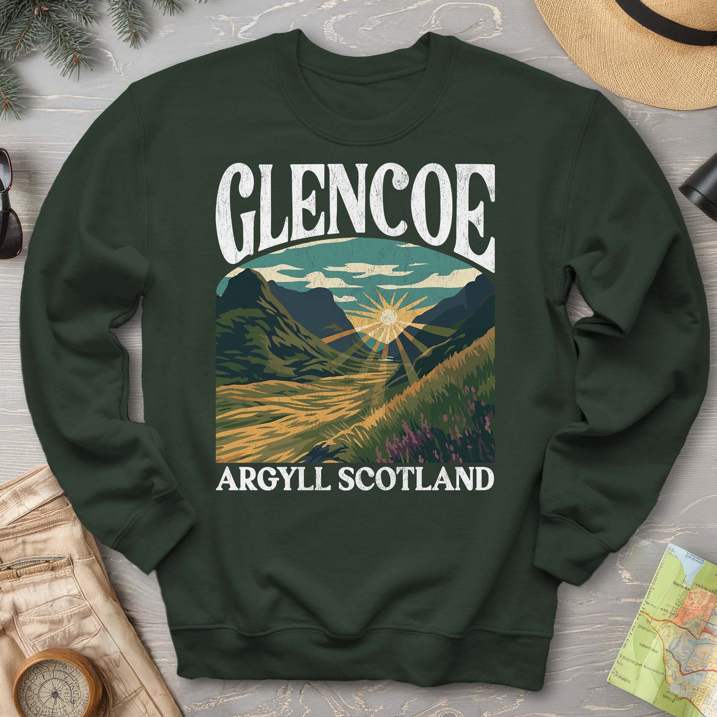 Glencoe Scotland "Big & Bold" Sweatshirt