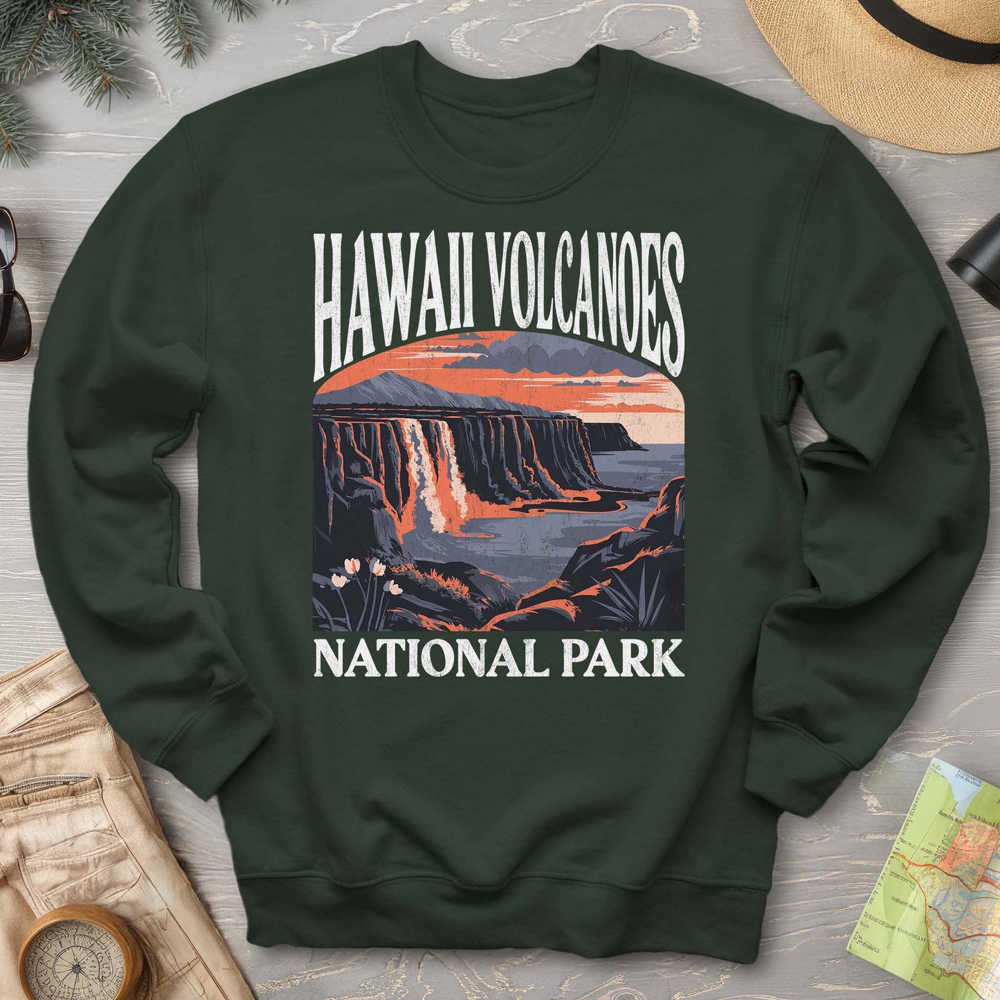 Hawaii Volcanoes National Park "Big and Bold" Sweatshirt