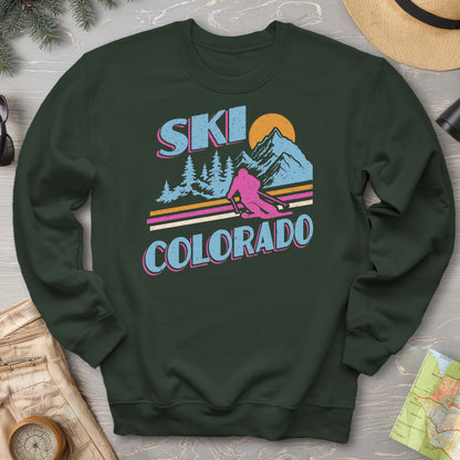 Ski Colorado Retro 80's Sweatshirt