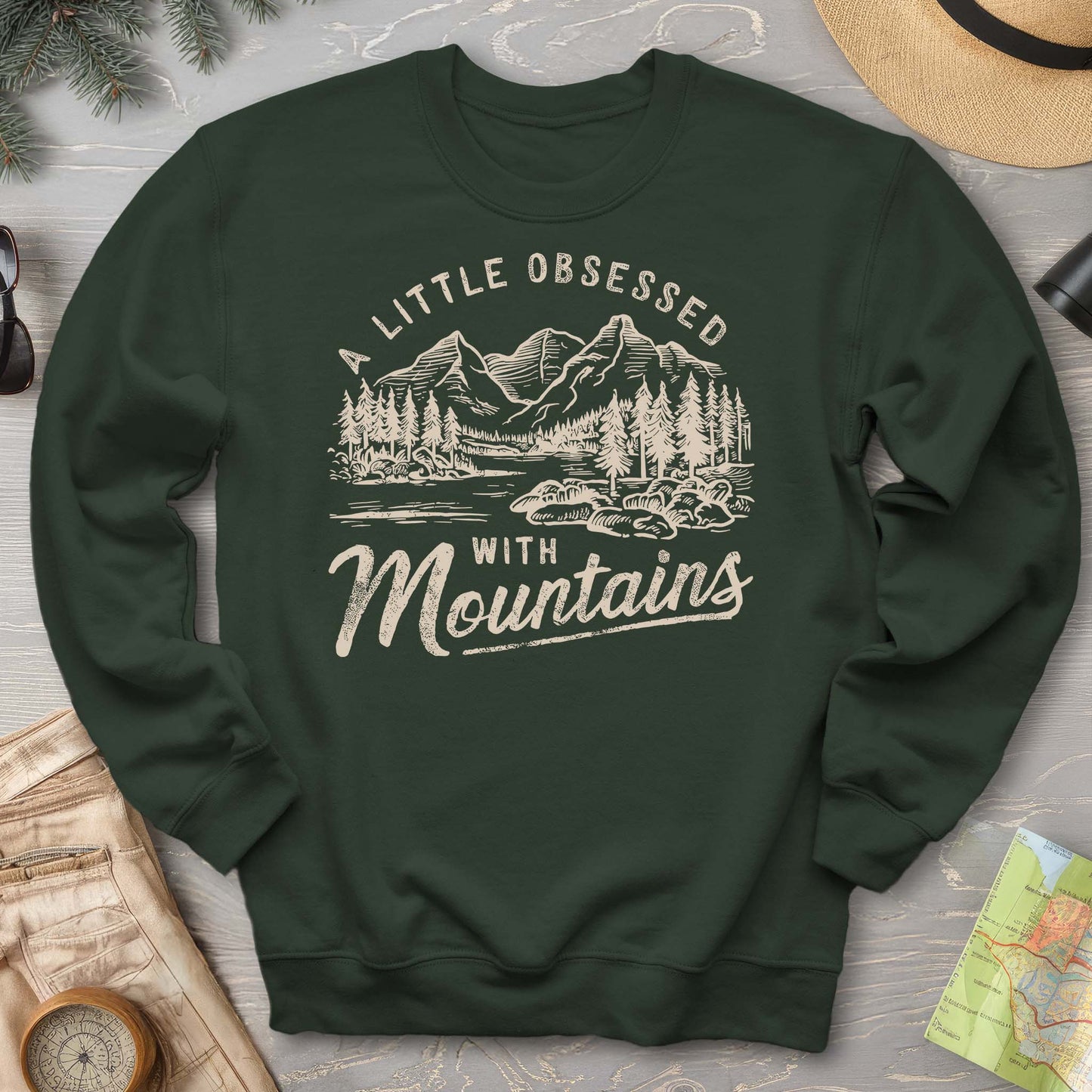 "A Little Obsessed with Mountains" Sweatshirt