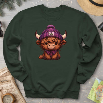 Tartan Highland Cow Sweatshirt