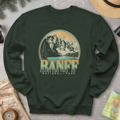 Banff National Park Groovy Screenprint Sweatshirt