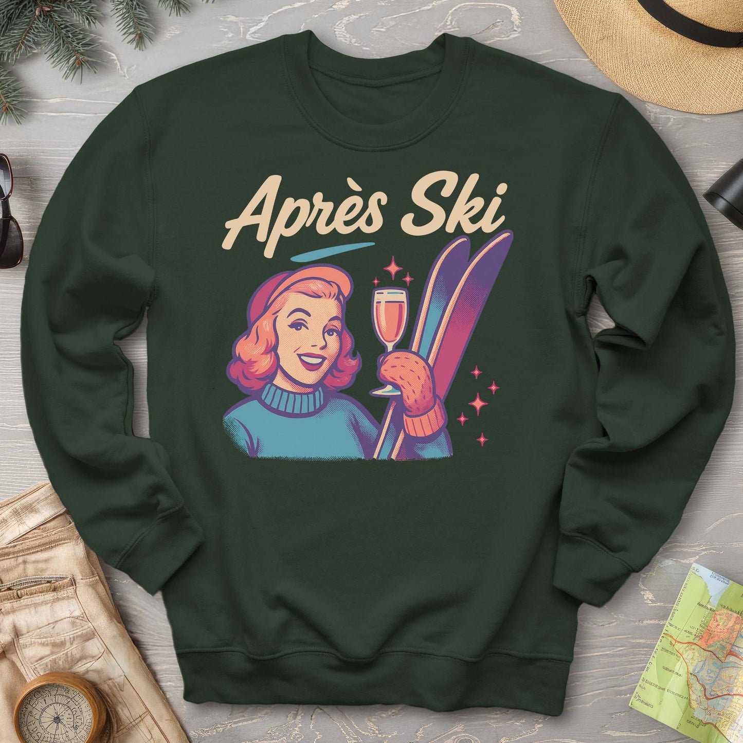 Apres Ski Retro 1950's Sweatshirt