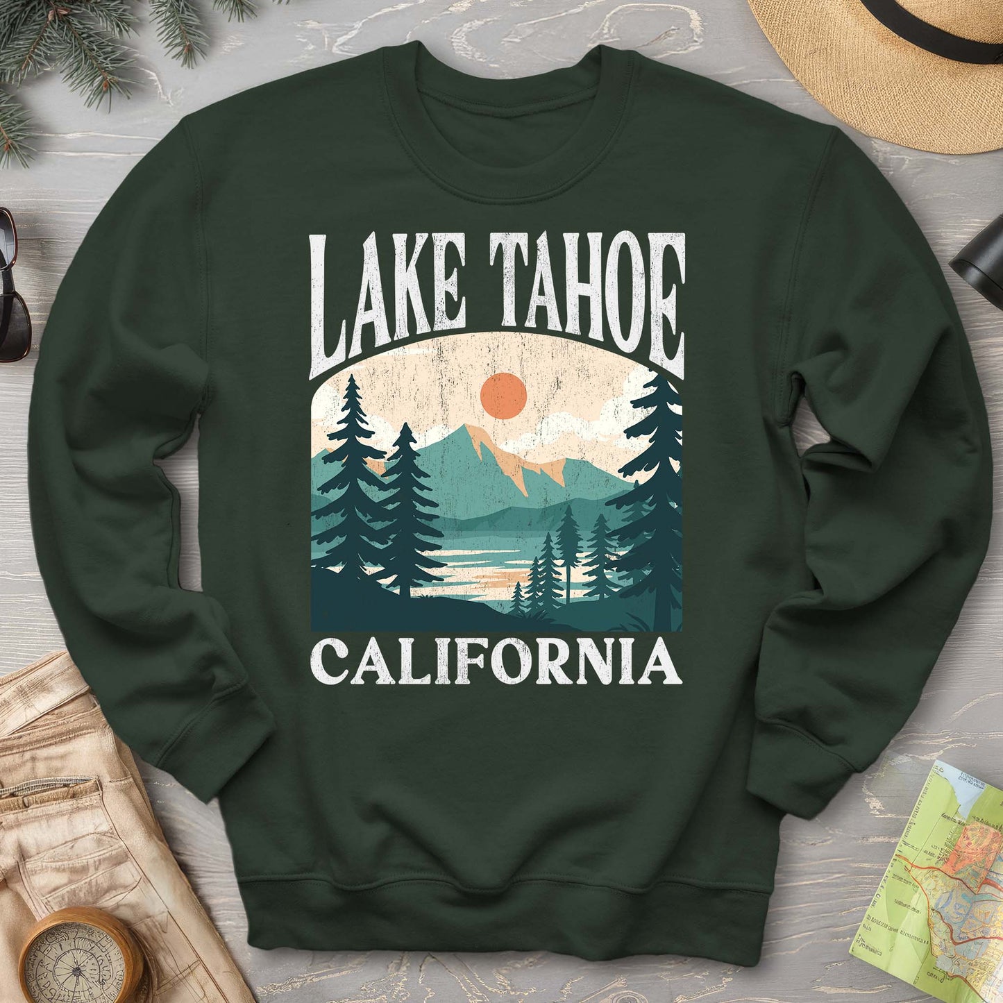 Lake Tahoe California "Big and Bold" Sweatshirt