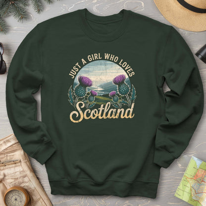 Just a Girl Who Loves Scotland Sweatshirt