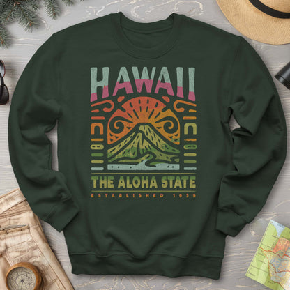 Hawaii The Aloha State "Volcano Tatoo" Sweatshirt