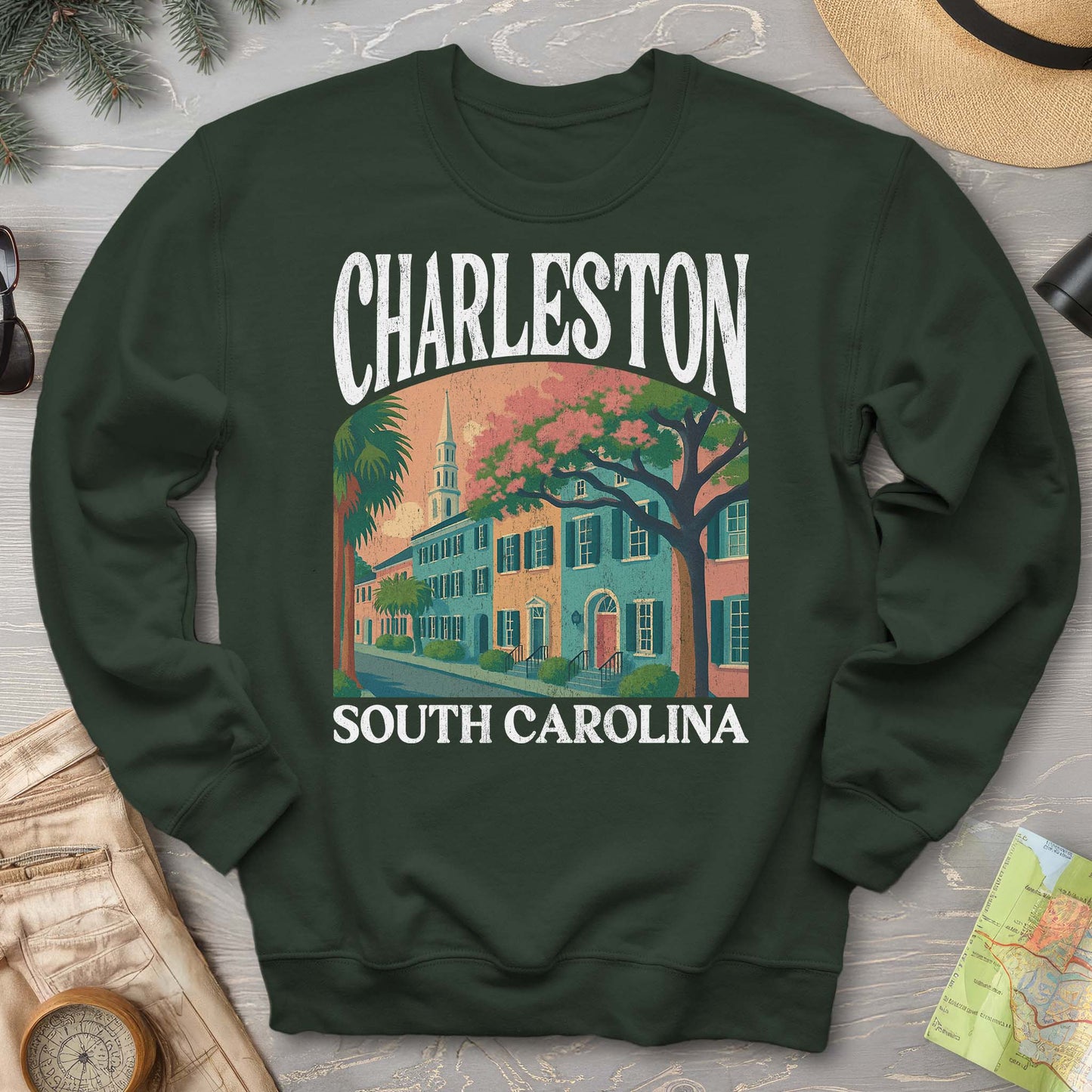 Charleston South Carolina "Big and Bold" Sweatshirt