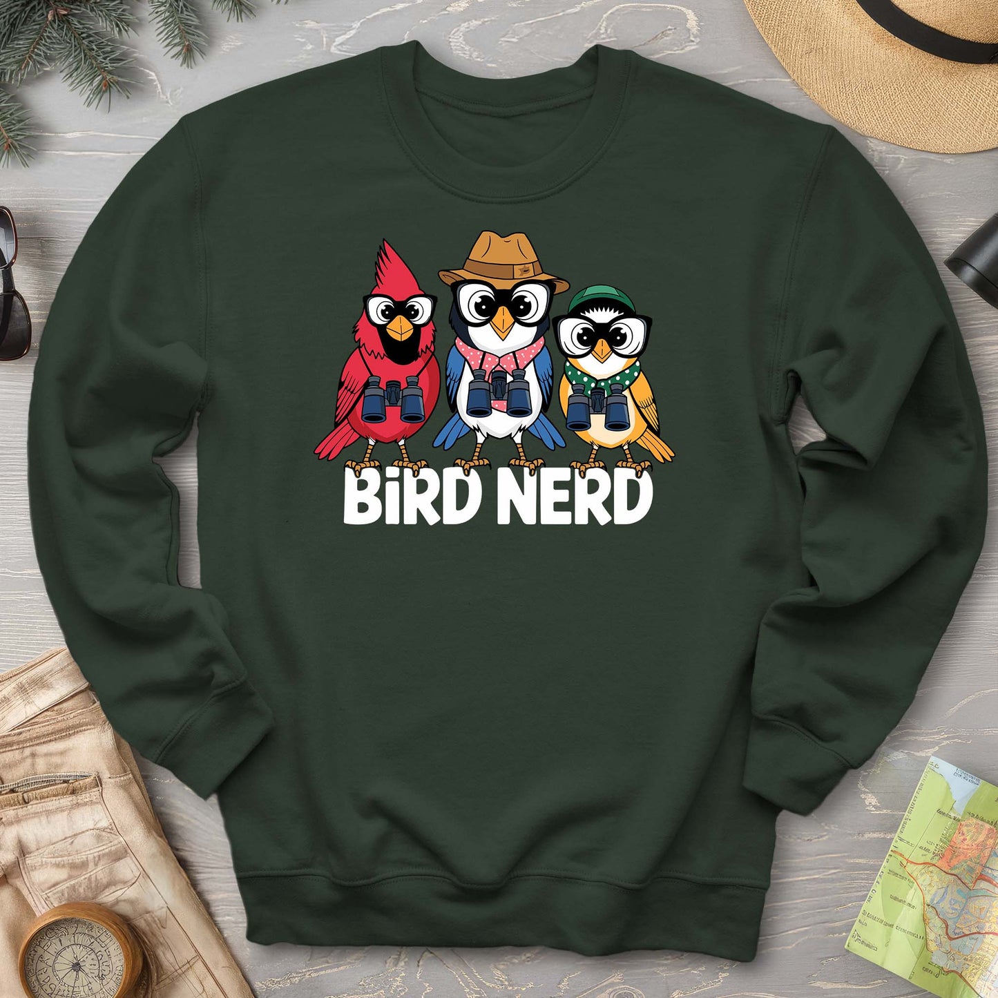 Bird Nerd "Birding Birds" Sweatshirt