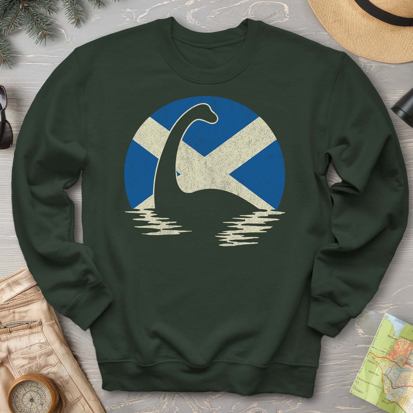 Scotland Loch Ness Flag Sweatshirt
