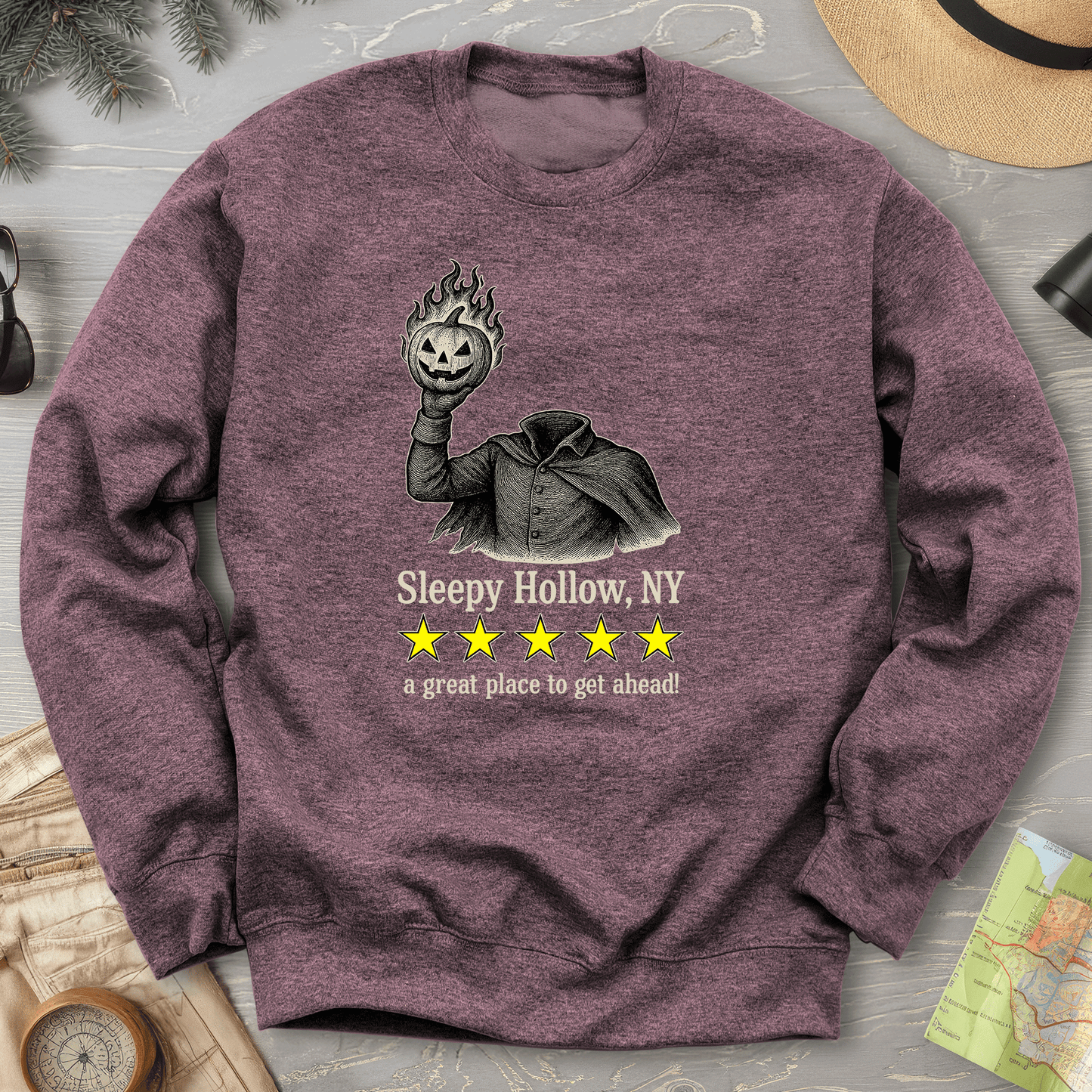 Sleepy Hollow NY "5 Star Review" Sweatshirt