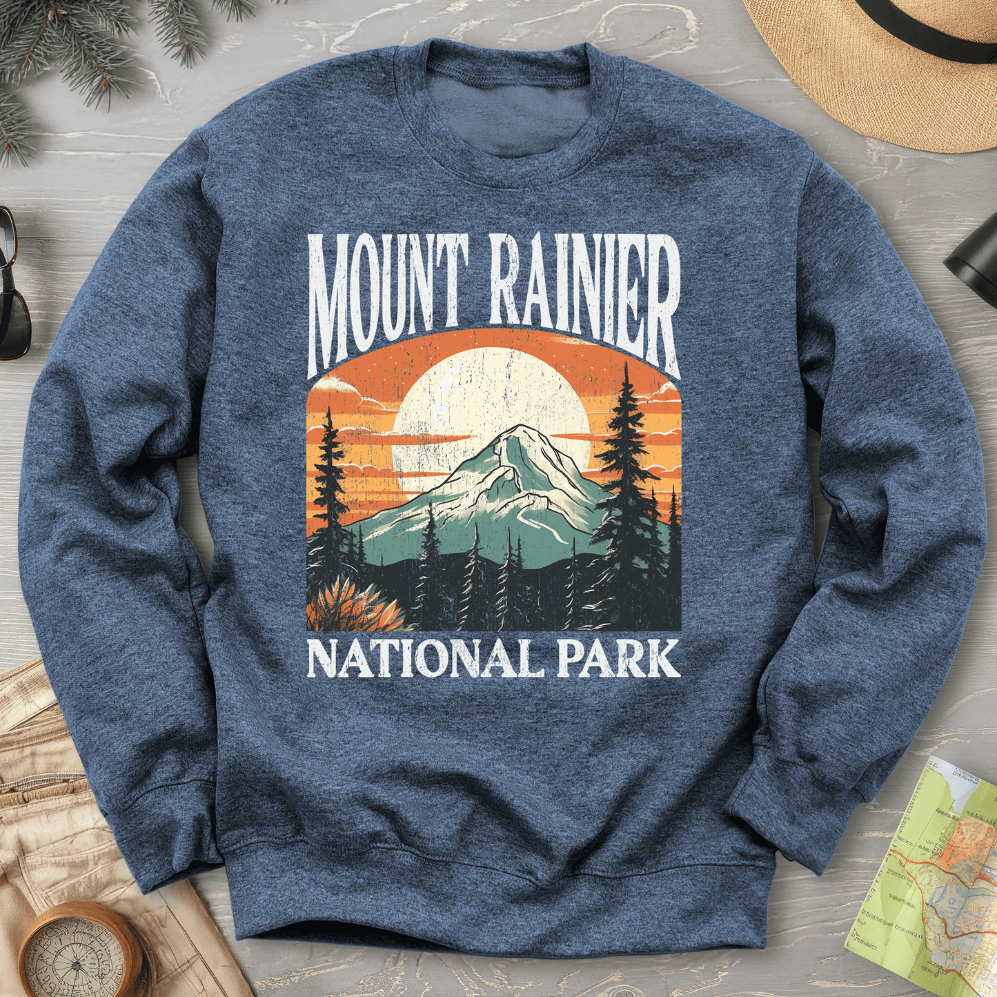 Mount Rainier National Park "Big and Bold" sweatshirt
