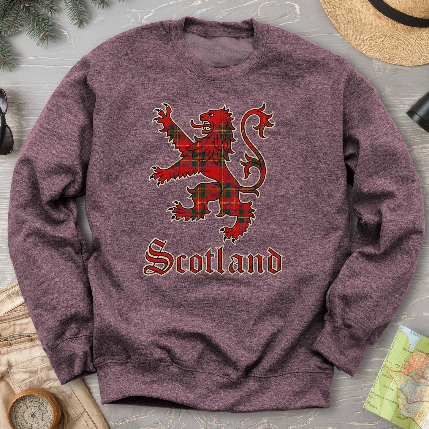 Scotland Tartan Lion Sweatshirt