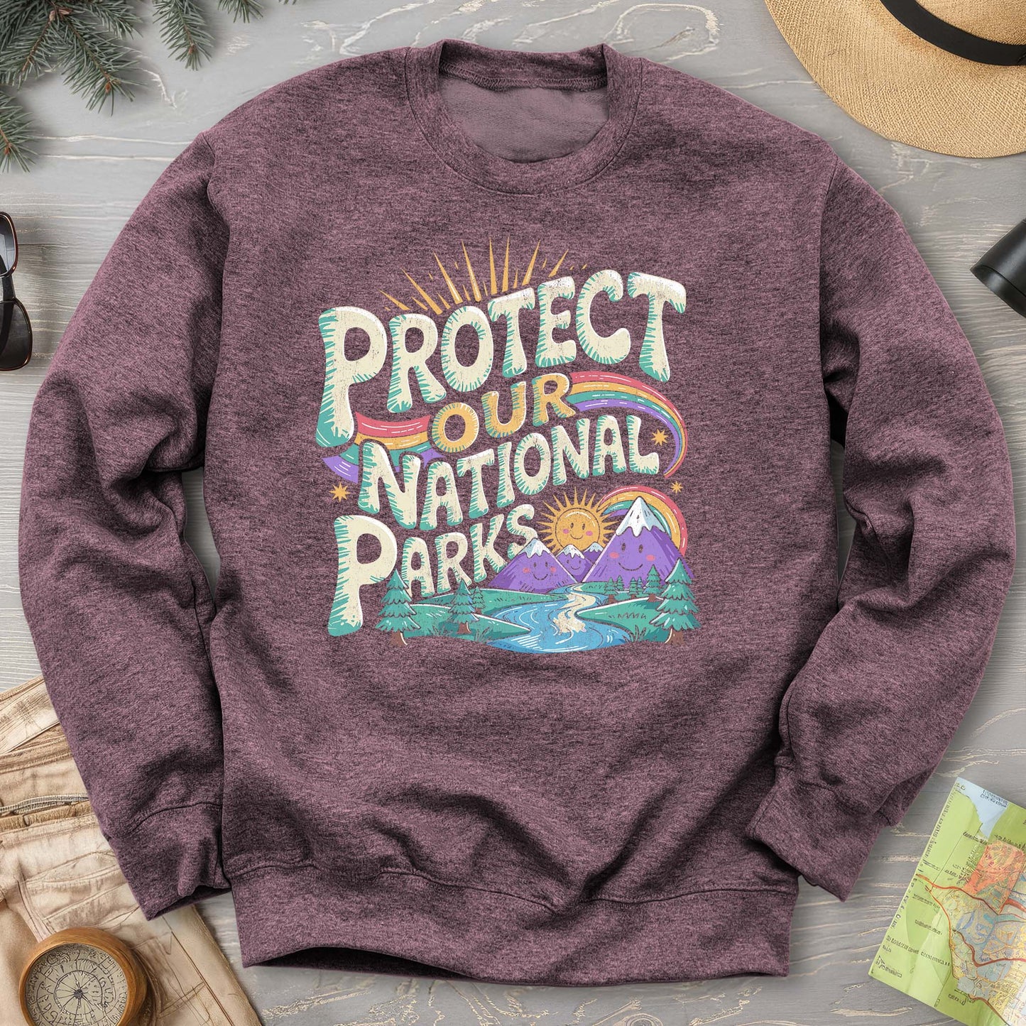 Protect Our Parks "Happy Hippie" Sweatshirt