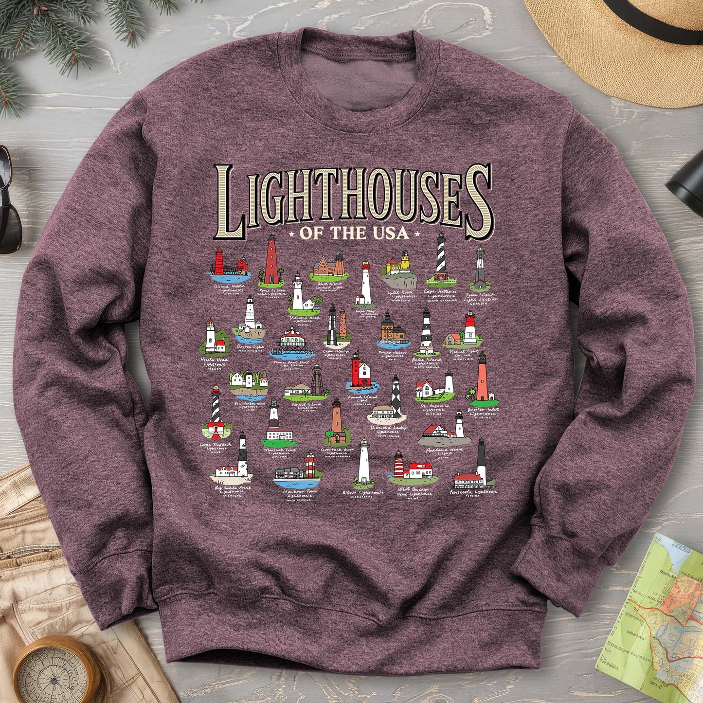 Lighthouses of the USA Sweatshirt