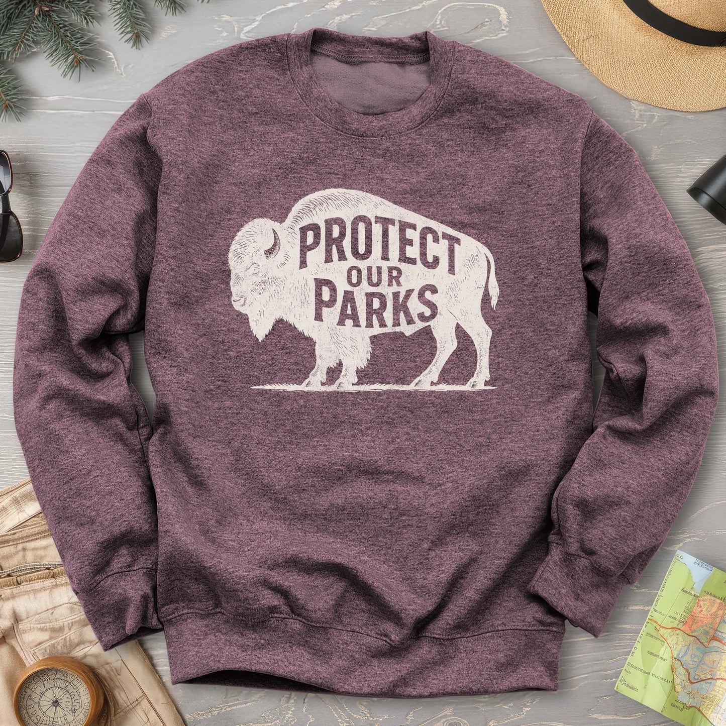 Protect Our Parks "Vintage Buffalo" Sweatshirt