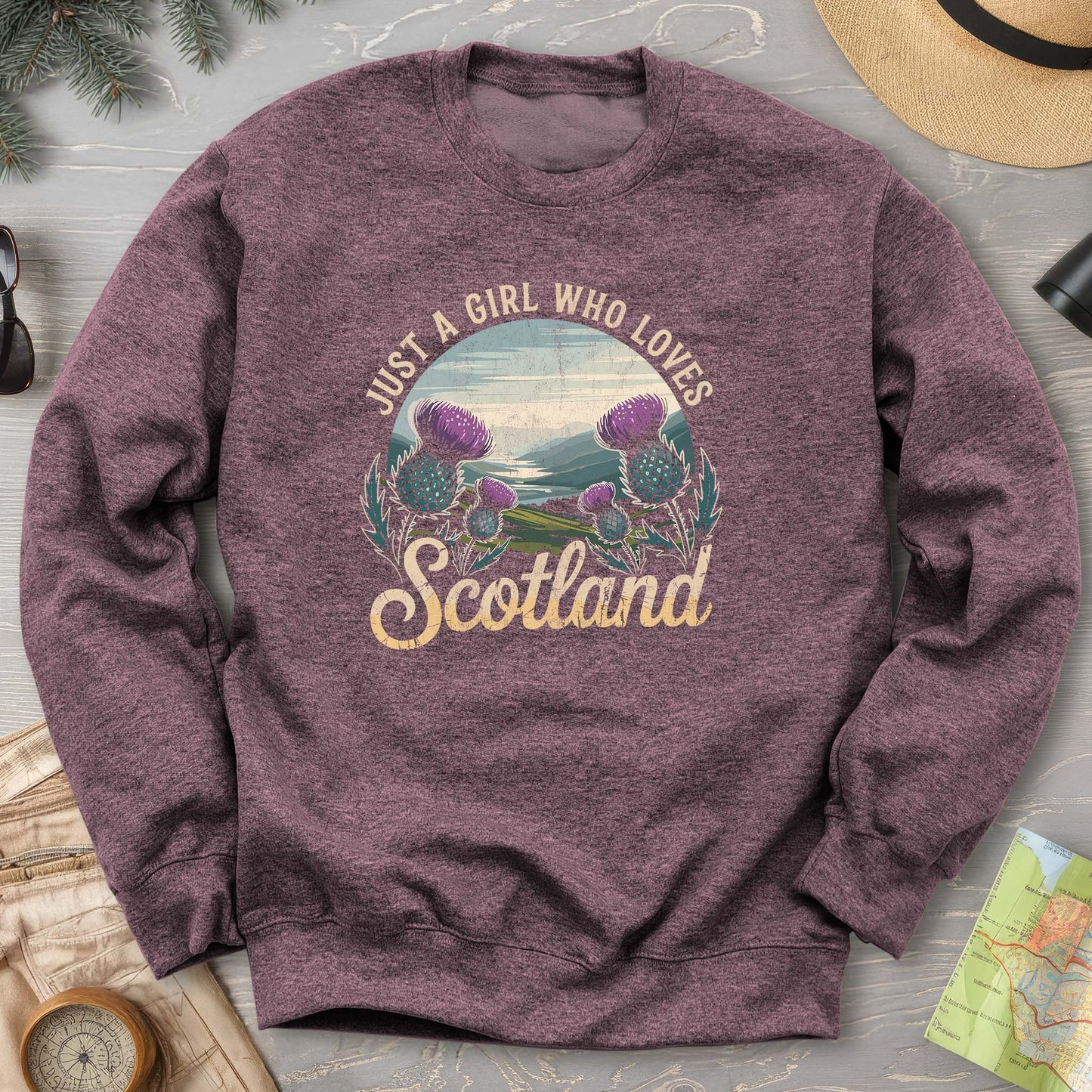 Just a Girl Who Loves Scotland Sweatshirt