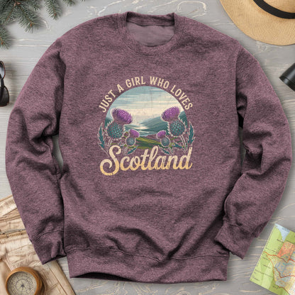 Just a Girl Who Loves Scotland Sweatshirt