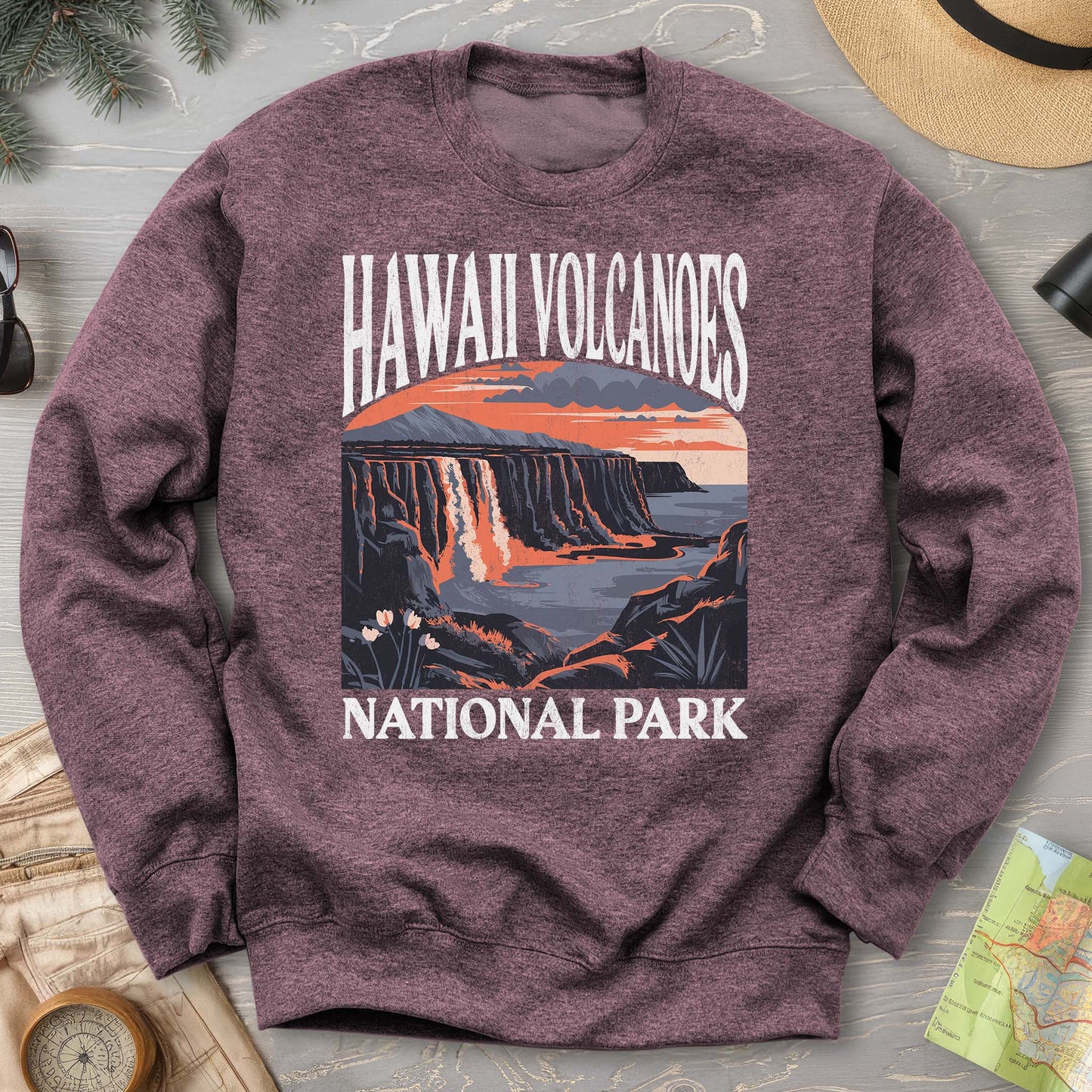 Hawaii Volcanoes National Park "Big and Bold" Sweatshirt