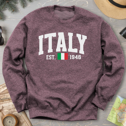 Italy Varsity Flag Sweatshirt