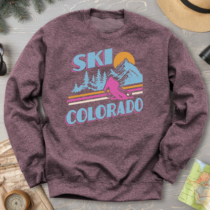 Ski Colorado Retro 80's Sweatshirt