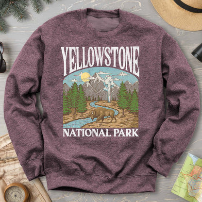 Yellowstone National Park Geyser "Big and Bold" Sweatshirt