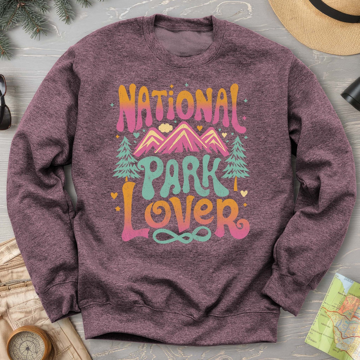 National Park Lover "Groovy Color" Sweatshirt