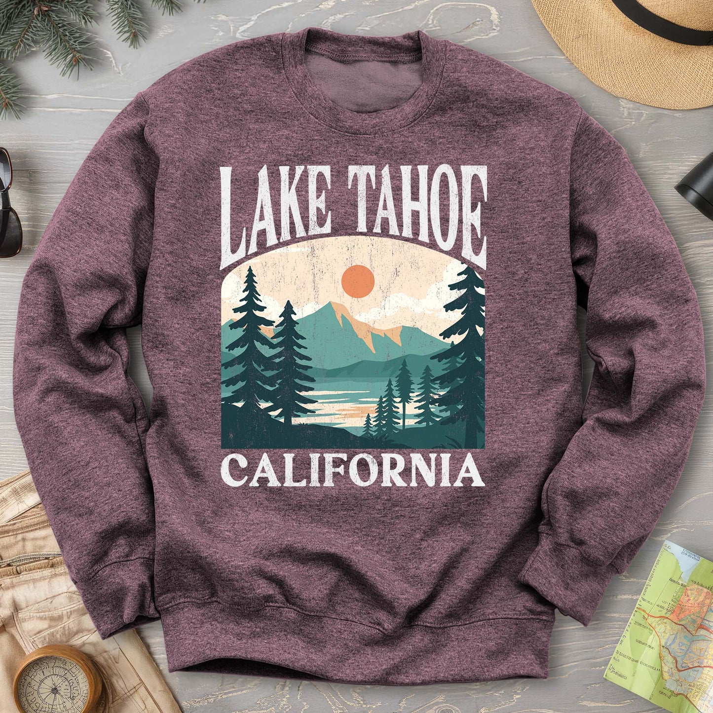 Lake Tahoe California "Big and Bold" Sweatshirt