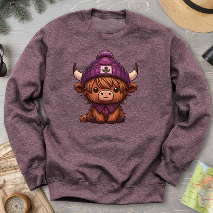Tartan Highland Cow Sweatshirt