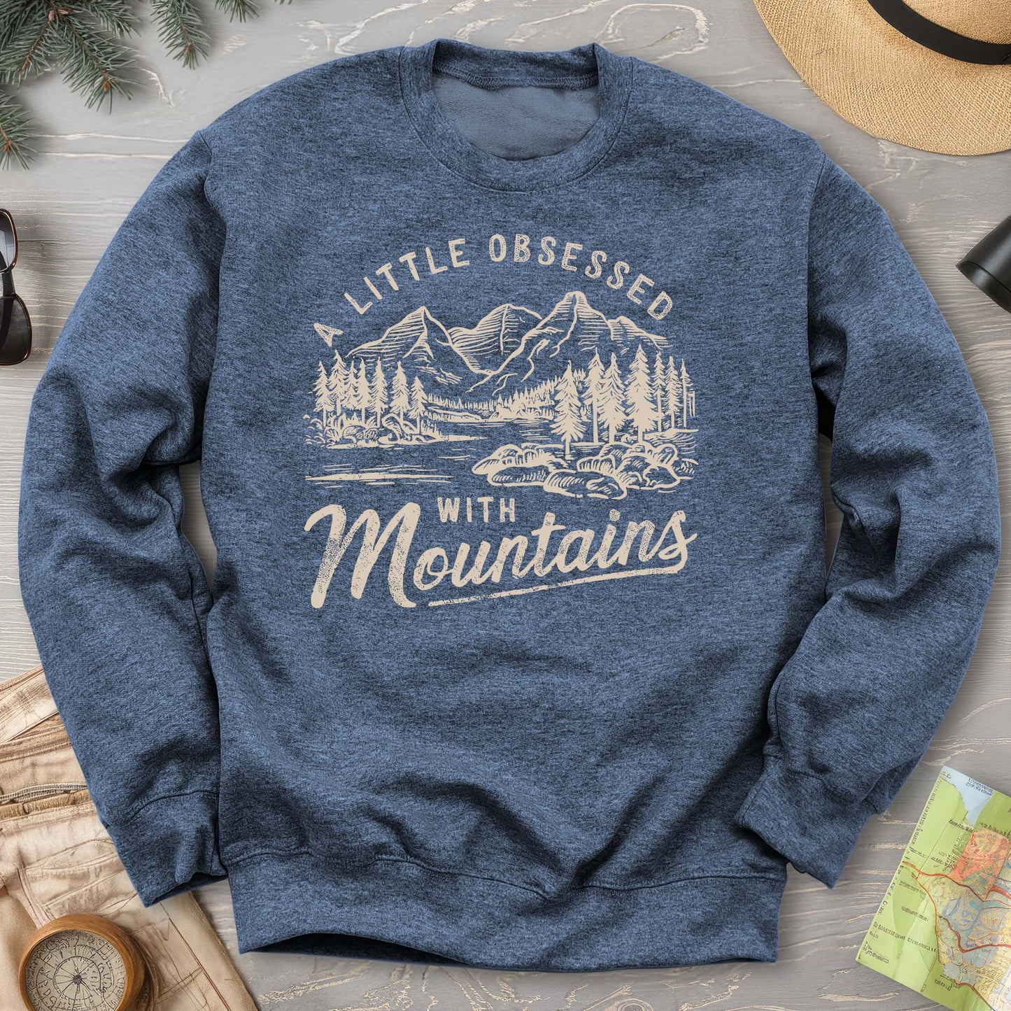 "A Little Obsessed with Mountains" Sweatshirt